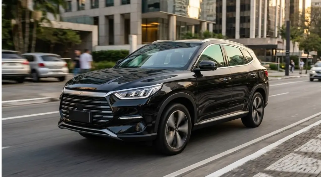 BYD Song Pro blindado em movimento